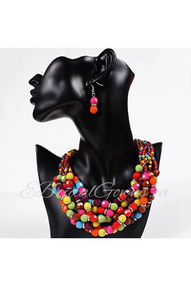 Jewelry Set Women's Party Jewelry Sets Alloy Earrings / Necklaces Silver