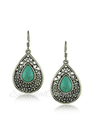 Turquoise stone earrings Green Turquoise Earring Wholesale