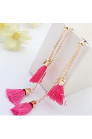 Contracted Fashion Tassel Wool Long Paragraph Earrings Earrings Ladies Earrings Nightclub