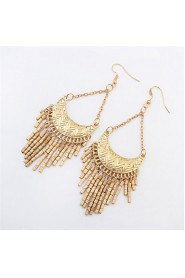 Stylish Atmosphere Crescent Beaded Earrings