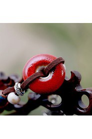 Unisex Chain Bracelet Leather / Rope Non Stone