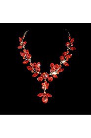 Jewelry Set Women's Birthday / Gift / Party / Special Occasion Jewelry Sets Alloy Rhinestone / Cubic Zirconia Necklaces / EarringsAs the