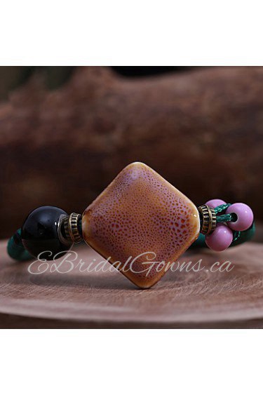 Unisex Chain Bracelet Leather / Rope Non Stone