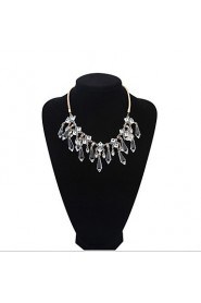 Fashion Atmospheric Water Droplets Crystal Necklace Jewelry Trend