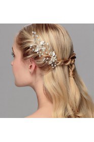 Women's Pearl Headpiece-Wedding / Special Occasion / Casual / Office & Career / Outdoor Hair Pin 1 Piece Clear Round