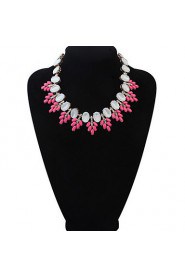 Fashion Wild Big Diamond Necklace Leaves