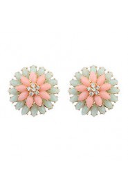 Fashion Double Flower Earrings