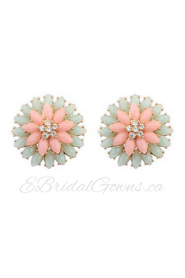 Fashion Double Flower Earrings