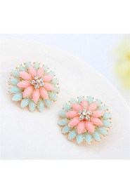 Fashion Double Flower Earrings