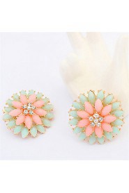 Fashion Double Flower Earrings