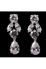 Jewelry Set Women's Anniversary / Wedding / Engagement Jewelry Sets Cubic Zirconia / Alloy Earrings / Necklaces Silver