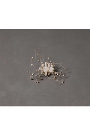 Women's Rhinestone / Imitation Pearl Headpiece - Wedding / Special Occasion / Casual Hair Clip 1 Piece