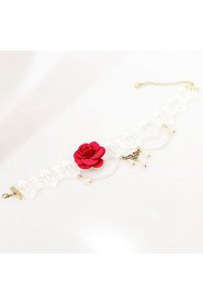 Fashion Big Flower Drip Pearl Necklace