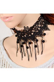 Vintage Gothicl Tassels Bead Necklace