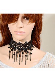 Vintage Gothicl Tassels Bead Necklace