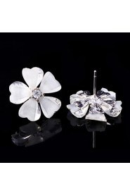 Women's Alloy Acrylic Flower Stud Earrings