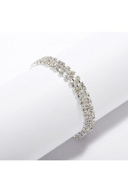 Women's Cuff Bracelet Alloy Rhinestone