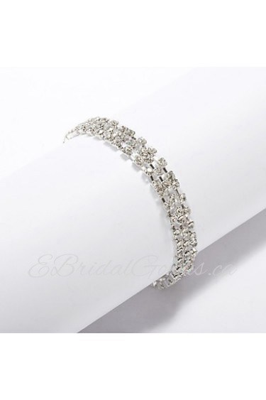 Women's Cuff Bracelet Alloy Rhinestone