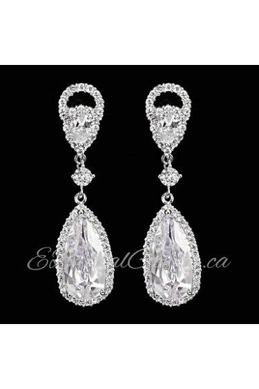 Drop Earrings Women's Cubic Zirconia/Alloy Earring