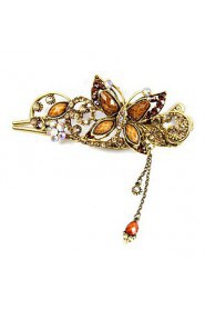 Vintage Style Butterfly Shape Alloy Hair Pin(Five Colors)(1Pc)