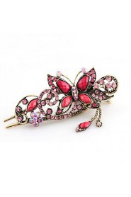 Vintage Style Butterfly Shape Alloy Hair Pin(Five Colors)(1Pc)