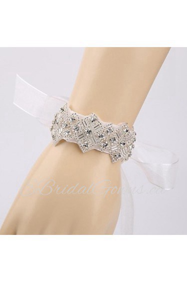 Handmade Diamond Luxury Bride Wedding Accessories Bracelet