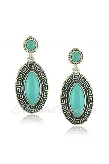 Turquoise stone earrings Green Turquoise Earring Wholesale