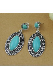 Turquoise stone earrings Green Turquoise Earring Wholesale