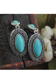 Turquoise stone earrings Green Turquoise Earring Wholesale