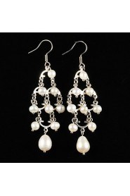 Drop Earrings Women's Alloy Earring Pearl