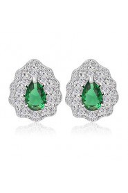 Stud Earrings Women's Cubic Zirconia Earring Cubic Zirconia