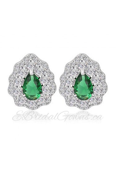 Stud Earrings Women's Cubic Zirconia Earring Cubic Zirconia