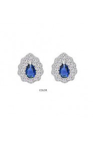 Stud Earrings Women's Cubic Zirconia Earring Cubic Zirconia