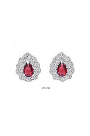 Stud Earrings Women's Cubic Zirconia Earring Cubic Zirconia