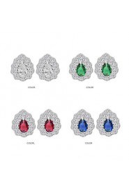 Stud Earrings Women's Cubic Zirconia Earring Cubic Zirconia