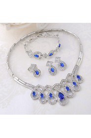 WesternRain Women's Alloy / Rhinestone Jewelry Set Multi-stone / Rhinestone