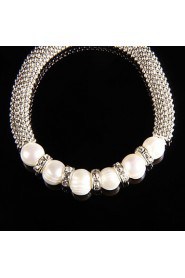 Fashionable Alloy With Pearl Women's Bracelet