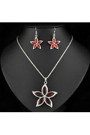 New 18K Gold Plated Crystal Jewelry Sets With crystal pendants necklace and earrings set for Women(More Colors)