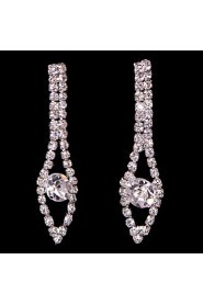 Women's/Ladies' Alloy Wedding/Party Jewelry Set With Rhinestone