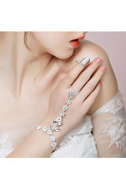 Women's Chain Bracelet Alloy Rhinestone