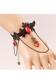 Hot Sell Vampire Bat Retro Black Lace Bracelet