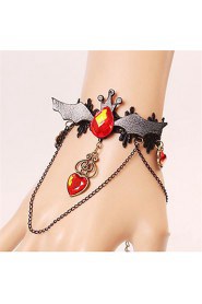 Hot Sell Vampire Bat Retro Black Lace Bracelet