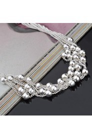 Fashion Sterling Beading Silver Women's Bracelet