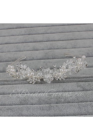 Women's Rhinestone Headpiece-Wedding / Special Occasion / Casual / Office & Career / Outdoor Headbands 1 Piece Silver Round