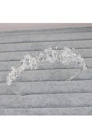 Women's Rhinestone Headpiece-Wedding / Special Occasion / Casual / Office & Career / Outdoor Headbands 1 Piece Silver Round