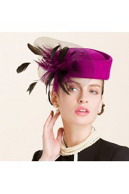 Women's Wool Headpiece-Wedding / Special Occasion Hats 1 Piece Head circumference 57cm