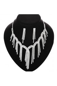 Elegant Alloy With Rhinestone Ladies' Jewelry Sets