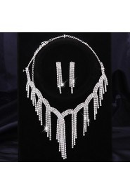 Elegant Alloy With Rhinestone Ladies' Jewelry Sets