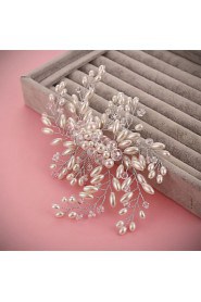 Bride's Flower Shape Rhinestone Forehead Wedding Hair Combs Accessories 1 PC