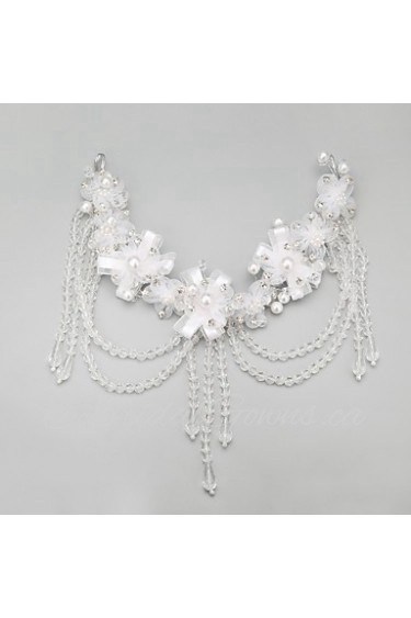 Women's / Flower Girl's Alloy / Imitation Pearl Headpiece-Wedding / Special Occasion Headbands 1 Piece Clear Round